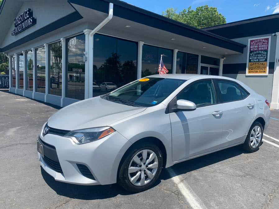 2014 Toyota Corolla 4dr Sdn CVT LE Plus (Natl), available for sale in New Windsor, New York | Prestige Pre-Owned Motors Inc. New Windsor, New York