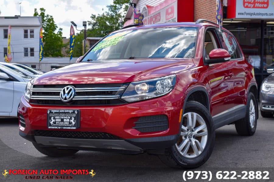 2016 Volkswagen Tiguan 2.0T S 4Motion AWD 4dr SUV, available for sale in Irvington, New Jersey | Foreign Auto Imports. Irvington, New Jersey