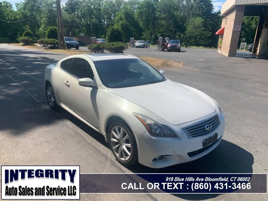 2012 Infiniti G37 Coupe 2dr x AWD, available for sale in Bloomfield, Connecticut | Integrity Auto Sales and Service LLC. Bloomfield, Connecticut