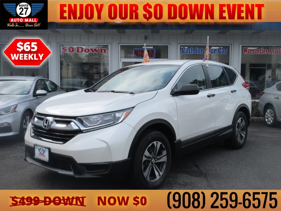2018 Honda CR-V LX AWD, available for sale in Linden, New Jersey | Route 27 Auto Mall. Linden, New Jersey 2018 Honda CR-V LX AWD, available for sale in Linden, New Jersey | Route 27 Auto Mall. Linden, New Jersey
