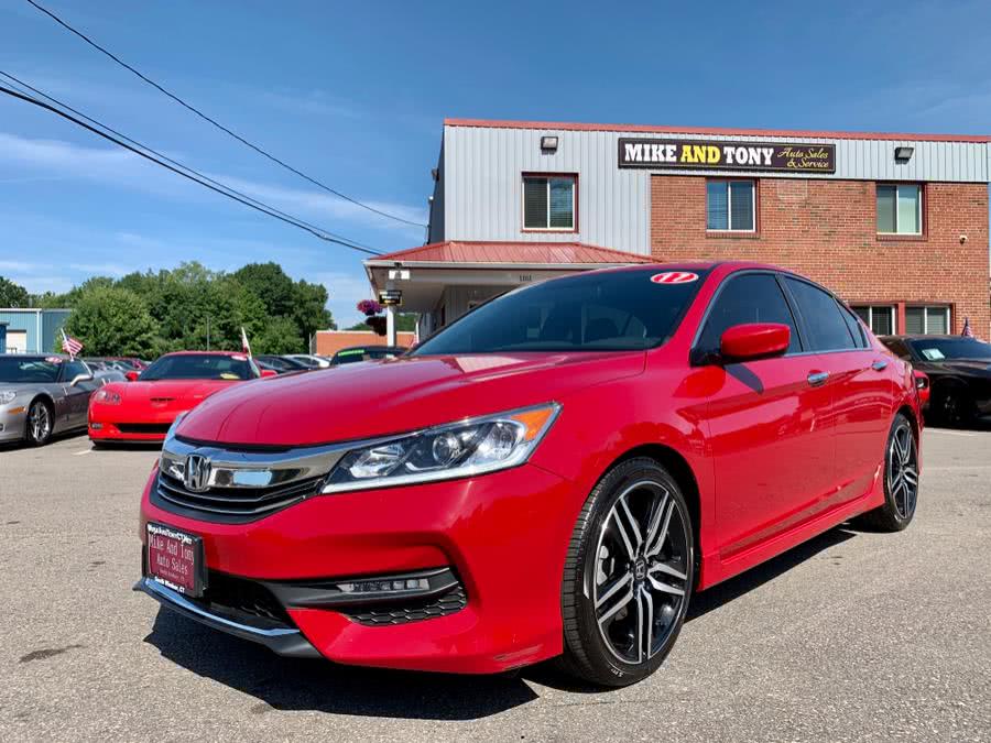 2017 Honda Accord Sedan Sport CVT, available for sale in South Windsor, Connecticut | Mike And Tony Auto Sales, Inc. South Windsor, Connecticut