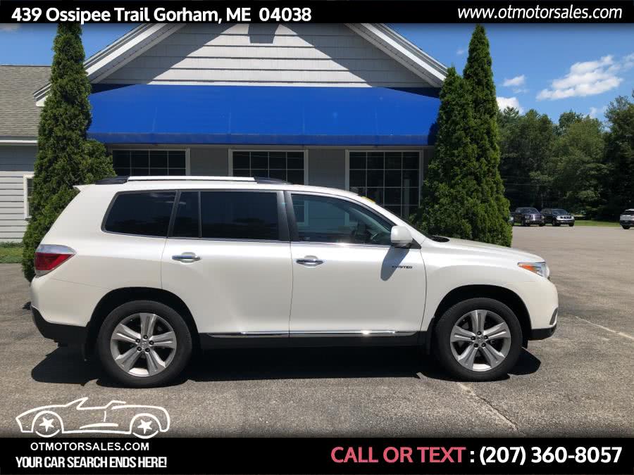 2013 Toyota Highlander 4WD 4dr V6  Limited (Natl), available for sale in Gorham, Maine | Ossipee Trail Motor Sales. Gorham, Maine