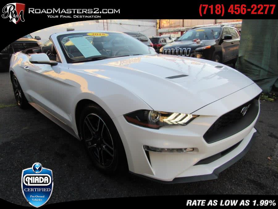 2018 Ford Mustang Eco Boost Premium, available for sale in Middle Village, New York | Road Masters II INC. Middle Village, New York