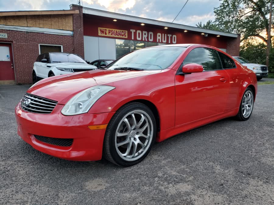 2006 Infiniti G35 Coupe 6 Speed Manual Coupe, available for sale in East Windsor, Connecticut | Toro Auto. East Windsor, Connecticut