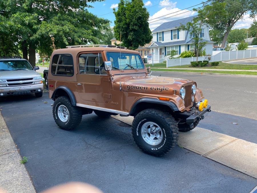 1979 Jeep CJ7 Wrangler Golden Eagle, available for sale in Milford, Connecticut | Village Auto Sales. Milford, Connecticut 1979 Jeep CJ7 Wrangler Golden Eagle, available for sale in Milford, Connecticut | Village Auto Sales. Milford, Connecticut