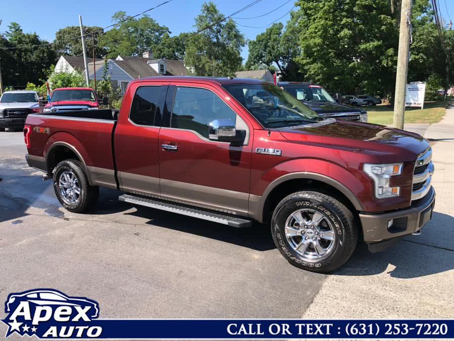 2016 Ford F-150 4WD SuperCab 163" Lariat, available for sale in Selden, New York | Apex Auto. Selden, New York