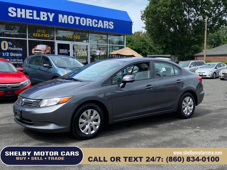 2012 Honda Civic Sdn 4dr Auto LX, available for sale in Springfield, Massachusetts | Shelby Motor Cars. Springfield, Massachusetts