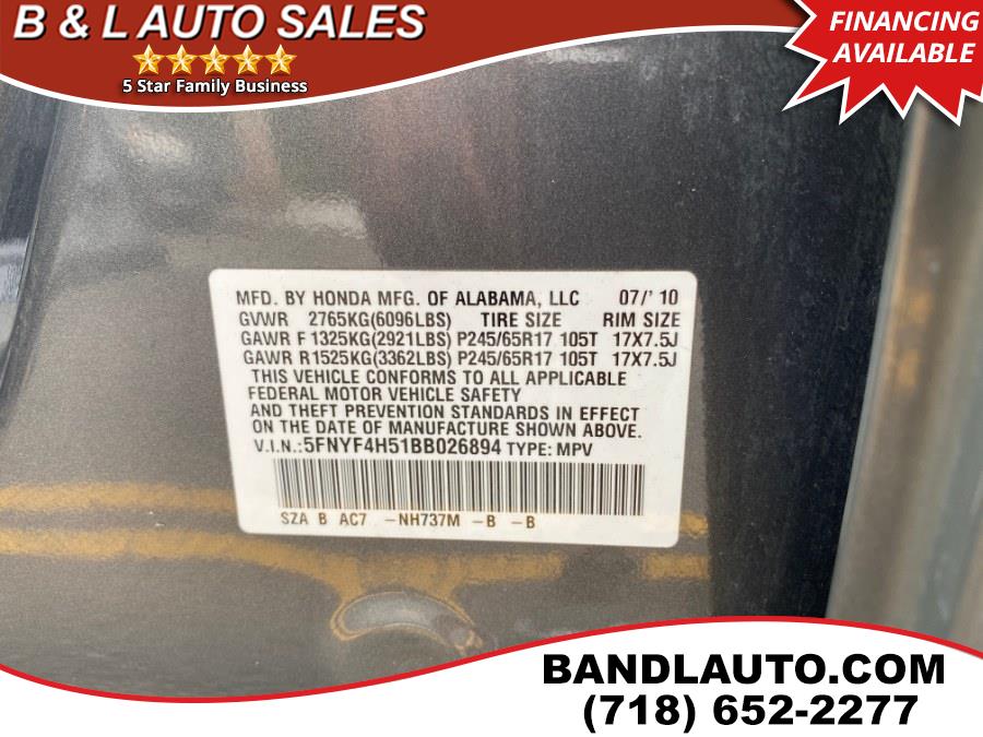 2011 Honda Pilot 4WD 4dr EX-L, available for sale in Bronx, New York | B & L Auto Sales LLC. Bronx, New York 2011 Honda Pilot 4WD 4dr EX-L, available for sale in Bronx, New York | B & L Auto Sales LLC. Bronx, New York