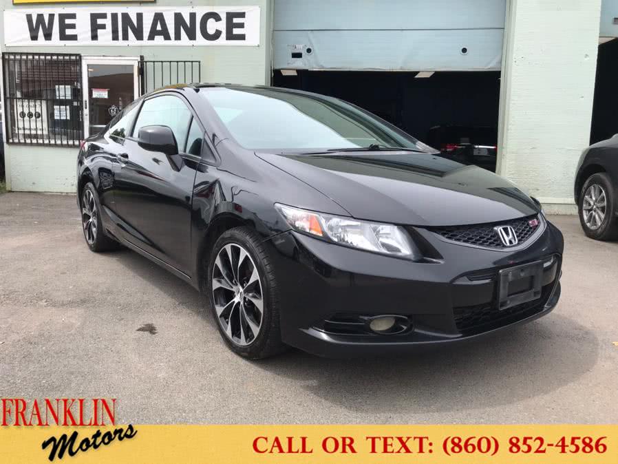 2013 Honda Civic Cpe 2dr Man Si w/Summer Tires & Navi, available for sale in Hartford, Connecticut | Franklin Motors Auto Sales LLC. Hartford, Connecticut