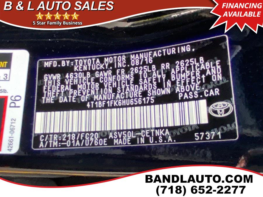 2017 Toyota Camry LE Auto, available for sale in Bronx, New York | B & L Auto Sales LLC. Bronx, New York 2017 Toyota Camry LE Auto, available for sale in Bronx, New York | B & L Auto Sales LLC. Bronx, New York