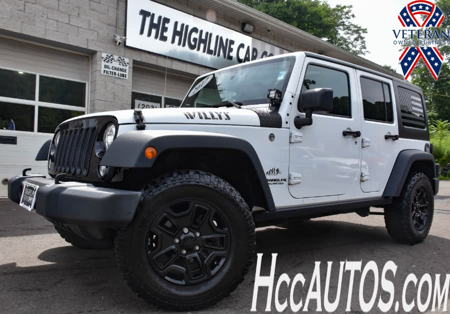 2017 Jeep Wrangler Unlimited Willys Wheeler 4x4, available for sale in Waterbury, Connecticut | Highline Car Connection. Waterbury, Connecticut