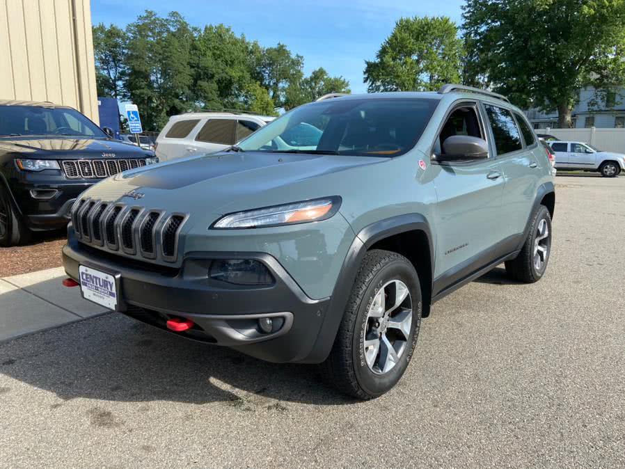 2014 Jeep Cherokee 4WD 4dr Trailhawk, available for sale in East Windsor, Connecticut | Century Auto And Truck. East Windsor, Connecticut