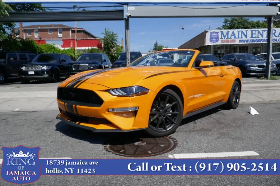 2019 Ford Mustang EcoBoost Premium Convertible, available for sale in Hollis, New York | King of Jamaica Auto Inc. Hollis, New York