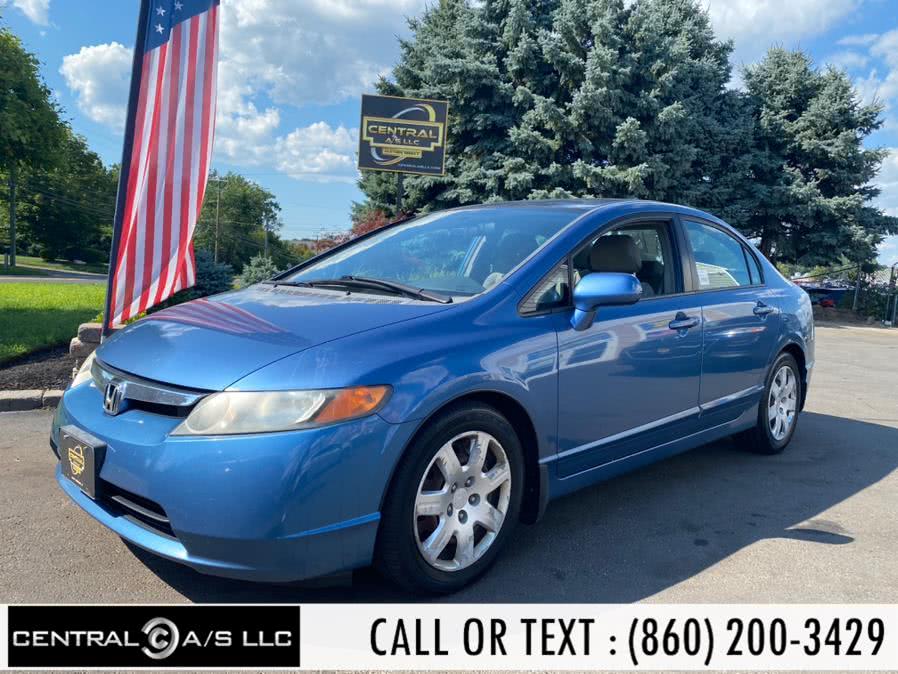 2007 Honda Civic Sdn 4dr AT LX, available for sale in East Windsor, Connecticut | Central A/S LLC. East Windsor, Connecticut