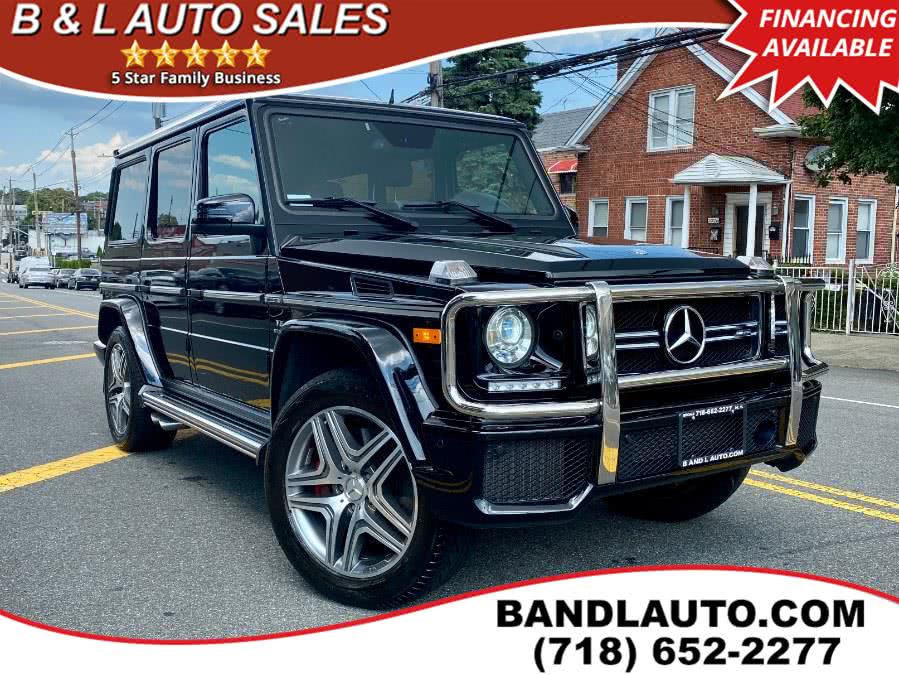 2016 Mercedes-Benz G-Class 4MATIC 4dr AMG G 63, available for sale in Bronx, New York | B & L Auto Sales LLC. Bronx, New York