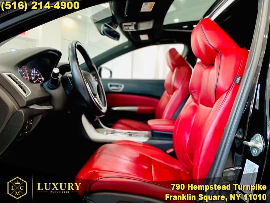 2018 Acura TLX 3.5L SH-AWD w/A-SPEC Pkg Red Leather, available for sale in Franklin Square, New York | Luxury Motor Club. Franklin Square, New York