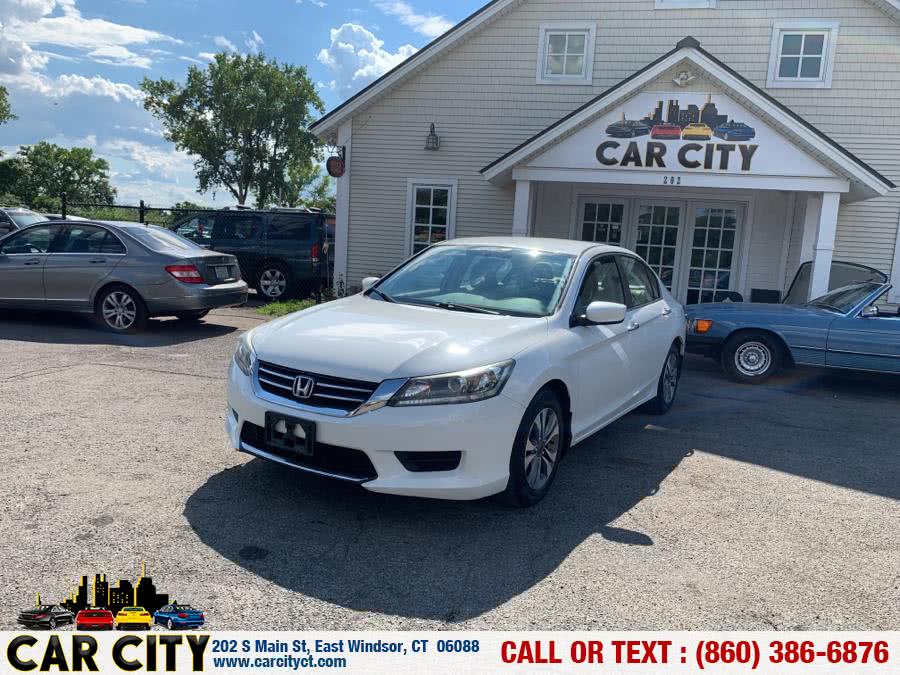 2014 Honda Accord Sedan 4dr I4 CVT LX, available for sale in East Windsor, Connecticut | Car City LLC. East Windsor, Connecticut