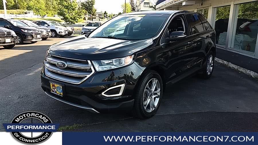 2015 Ford Edge 4dr Titanium AWD, available for sale in Wilton, Connecticut | Performance Motor Cars Of Connecticut LLC. Wilton, Connecticut