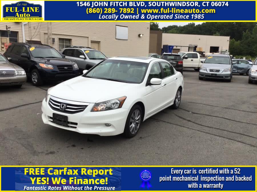 2012 Honda Accord Sdn 4dr V6 Auto EX-L, available for sale in South Windsor , Connecticut | Ful-line Auto LLC. South Windsor , Connecticut