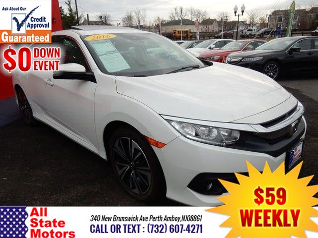 2016 Honda Civic Sedan 4dr CVT EX-T w/Honda Sensing, available for sale in Perth Amboy, New Jersey | All State Motor Inc. Perth Amboy, New Jersey 2016 Honda Civic Sedan 4dr CVT EX-T w/Honda Sensing, available for sale in Perth Amboy, New Jersey | All State Motor Inc. Perth Amboy, New Jersey