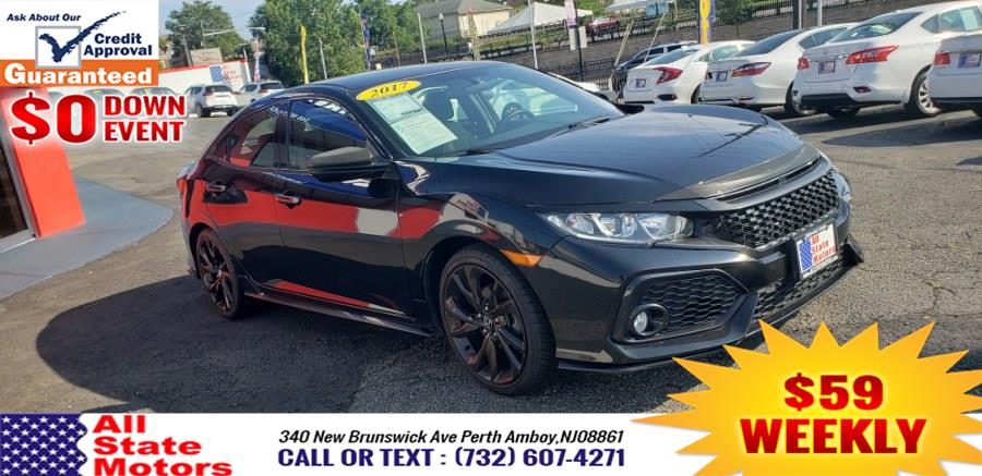 2017 Honda Civic Hatchback Sport CVT, available for sale in Perth Amboy, New Jersey | All State Motor Inc. Perth Amboy, New Jersey 2017 Honda Civic Hatchback Sport CVT, available for sale in Perth Amboy, New Jersey | All State Motor Inc. Perth Amboy, New Jersey