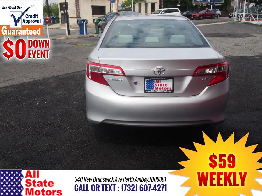 2012 Toyota Camry 4dr Sdn I4 Auto LE (Natl), available for sale in Perth Amboy, New Jersey | All State Motor Inc. Perth Amboy, New Jersey 2012 Toyota Camry 4dr Sdn I4 Auto LE (Natl), available for sale in Perth Amboy, New Jersey | All State Motor Inc. Perth Amboy, New Jersey