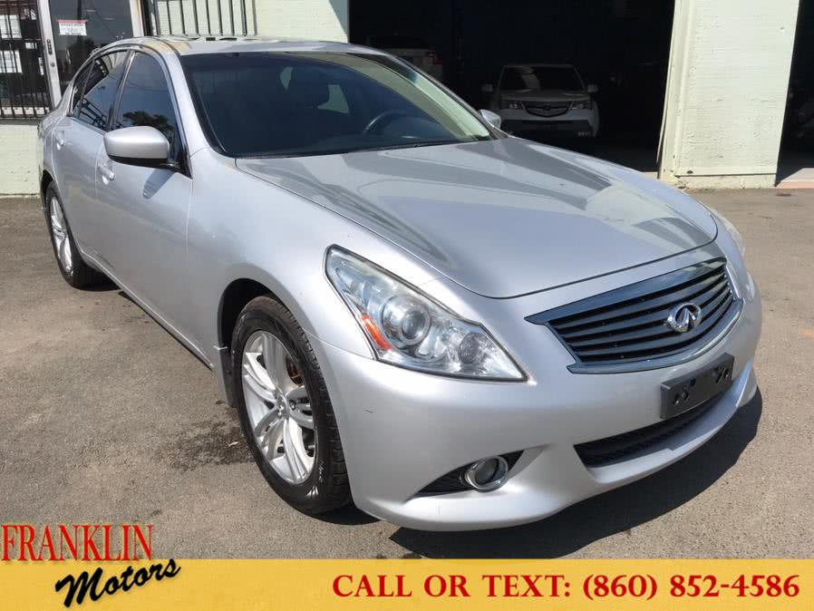 2013 Infiniti G37 Sedan 4dr x AWD, available for sale in Hartford, Connecticut | Franklin Motors Auto Sales LLC. Hartford, Connecticut 2013 Infiniti G37 Sedan 4dr x AWD, available for sale in Hartford, Connecticut | Franklin Motors Auto Sales LLC. Hartford, Connecticut
