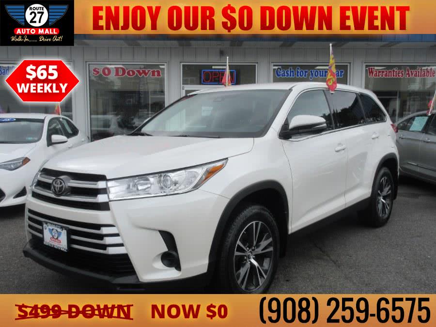 Used Toyota Highlander LE V6 AWD (Natl) 2019 | Route 27 Auto Mall. Linden, New Jersey