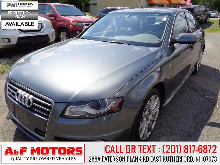2012 Audi A4 4dr Sdn Auto quattro 2.0T Premium Plus, available for sale in East Rutherford, New Jersey | A&F Motors LLC. East Rutherford, New Jersey