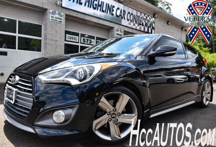 2013 Hyundai Veloster 3dr Cpe Auto Turbo w/Black Int, available for sale in Waterbury, Connecticut | Highline Car Connection. Waterbury, Connecticut