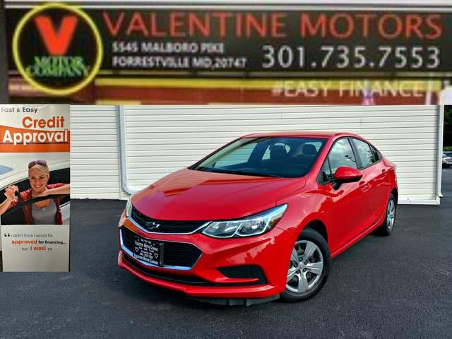 2018 Chevrolet Cruze LS, available for sale in Forestville, Maryland | Valentine Motor Company. Forestville, Maryland