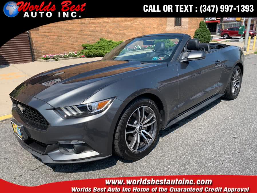 2017 Ford Mustang EcoBoost Premium Convertible, available for sale in Brooklyn, New York | Worlds Best Auto Inc. Brooklyn, New York