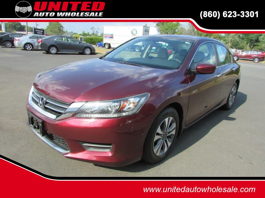 2013 Honda Accord Sdn 4dr I4 CVT LX, available for sale in East Windsor, Connecticut | United Auto Sales of E Windsor, Inc. East Windsor, Connecticut