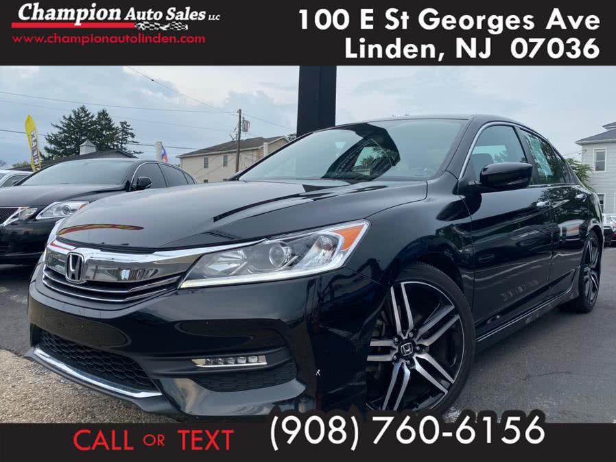 2017 Honda Accord Sedan Sport SE CVT, available for sale in Linden, New Jersey | Champion Used Auto Sales. Linden, New Jersey