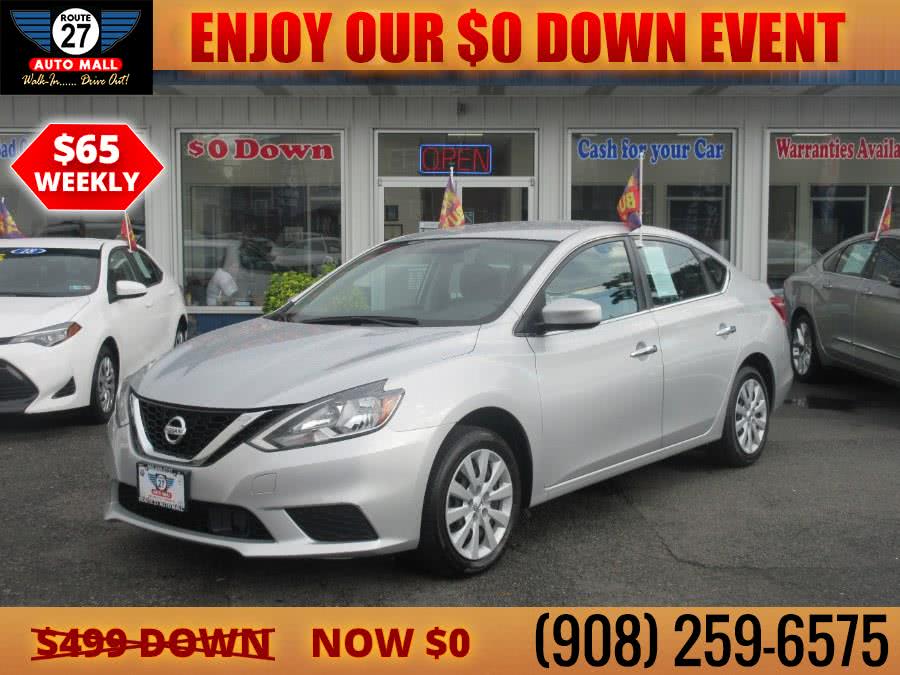 2018 Nissan Sentra S CVT, available for sale in Linden, New Jersey | Route 27 Auto Mall. Linden, New Jersey