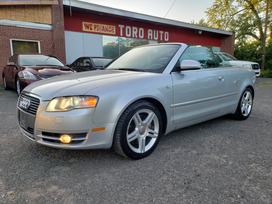 2007 Audi A4 2dr Cabrio Auto 2.0T quattro, available for sale in East Windsor, Connecticut | Toro Auto. East Windsor, Connecticut