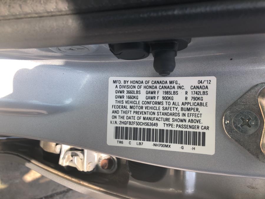 2012 Honda Civic Sdn LX, available for sale in Jamaica, New York | Sylhet Motors Inc.. Jamaica, New York 2012 Honda Civic Sdn LX, available for sale in Jamaica, New York | Sylhet Motors Inc.. Jamaica, New York
