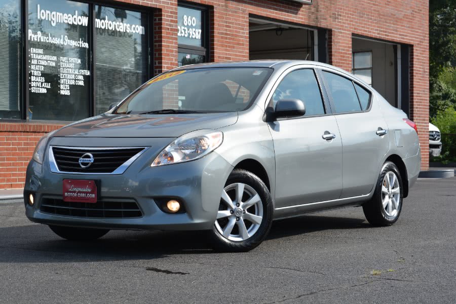 2012 Nissan Versa 4dr Sdn CVT 1.6 SL, available for sale in ENFIELD, Connecticut | Longmeadow Motor Cars. ENFIELD, Connecticut