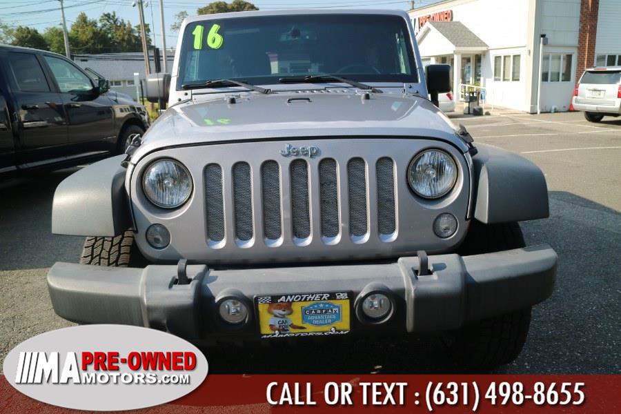 2016 Jeep Wrangler Unlimited 4WD 4dr Sport, available for sale in Huntington Station, New York | M & A Motors. Huntington Station, New York 2016 Jeep Wrangler Unlimited 4WD 4dr Sport, available for sale in Huntington Station, New York | M & A Motors. Huntington Station, New York