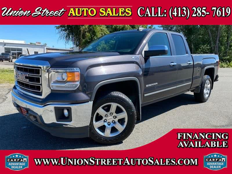 2015 GMC Sierra 1500 4WD Double Cab 143.5" SLT, available for sale in West Springfield, Massachusetts | Union Street Auto Sales. West Springfield, Massachusetts