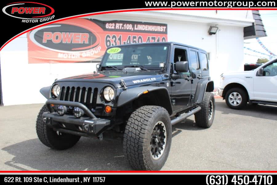 2013 Jeep Wrangler Unlimited 4WD 4dr Sport, available for sale in Lindenhurst, New York | Power Motor Group. Lindenhurst, New York