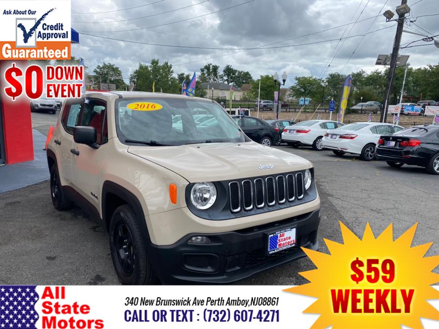 2016 Jeep Renegade FWD 4dr Sport, available for sale in Perth Amboy, New Jersey | All State Motor Inc. Perth Amboy, New Jersey 2016 Jeep Renegade FWD 4dr Sport, available for sale in Perth Amboy, New Jersey | All State Motor Inc. Perth Amboy, New Jersey