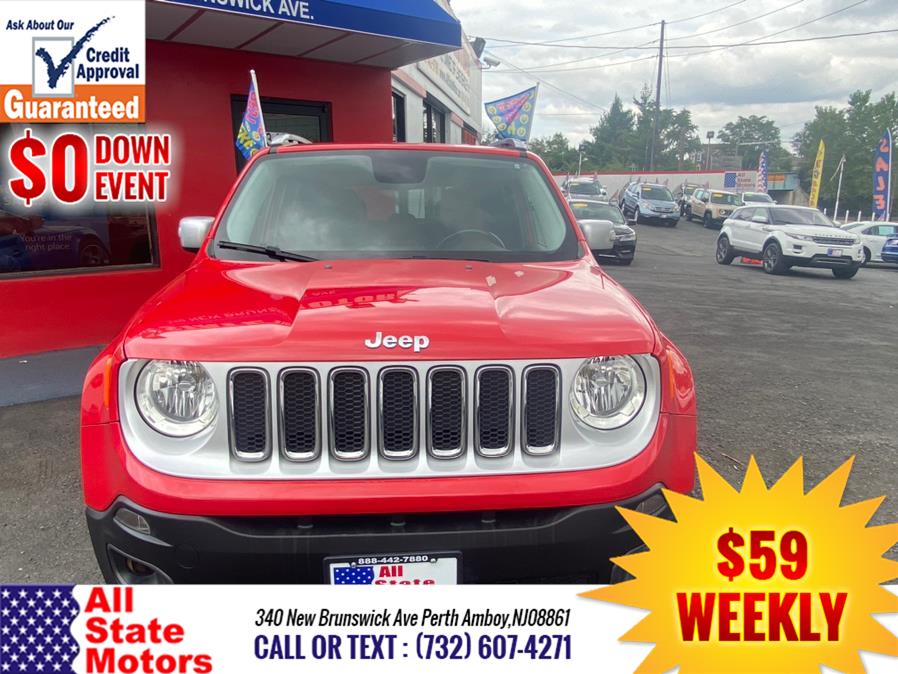 2016 Jeep Renegade FWD 4dr Limited, available for sale in Perth Amboy, New Jersey | All State Motor Inc. Perth Amboy, New Jersey 2016 Jeep Renegade FWD 4dr Limited, available for sale in Perth Amboy, New Jersey | All State Motor Inc. Perth Amboy, New Jersey