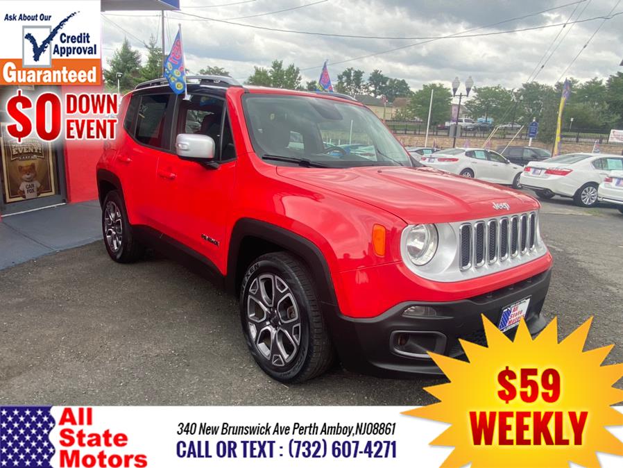 2016 Jeep Renegade FWD 4dr Limited, available for sale in Perth Amboy, New Jersey | All State Motor Inc. Perth Amboy, New Jersey 2016 Jeep Renegade FWD 4dr Limited, available for sale in Perth Amboy, New Jersey | All State Motor Inc. Perth Amboy, New Jersey