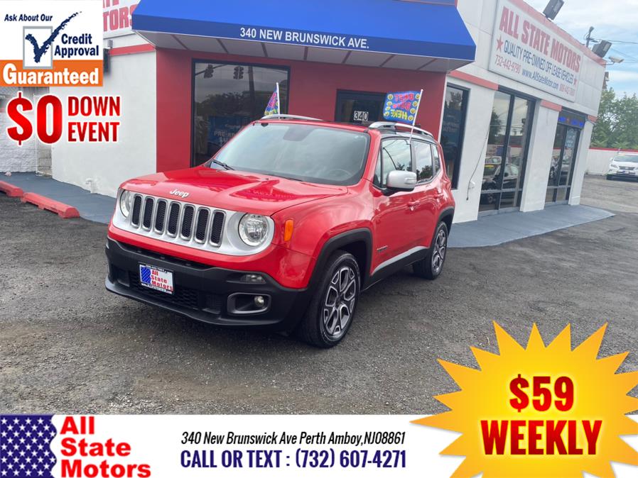 2016 Jeep Renegade FWD 4dr Limited, available for sale in Perth Amboy, New Jersey | All State Motor Inc. Perth Amboy, New Jersey 2016 Jeep Renegade FWD 4dr Limited, available for sale in Perth Amboy, New Jersey | All State Motor Inc. Perth Amboy, New Jersey