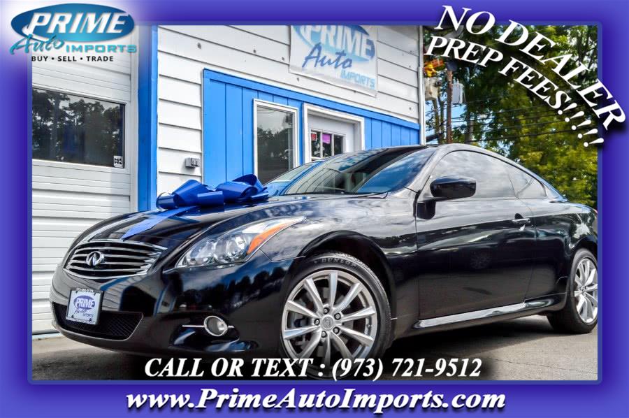 2013 Infiniti G37 Coupe 2dr x AWD, available for sale in Bloomingdale, New Jersey | Prime Auto Imports. Bloomingdale, New Jersey