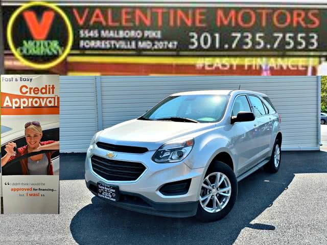 2017 Chevrolet Equinox LS, available for sale in Forestville, Maryland | Valentine Motor Company. Forestville, Maryland