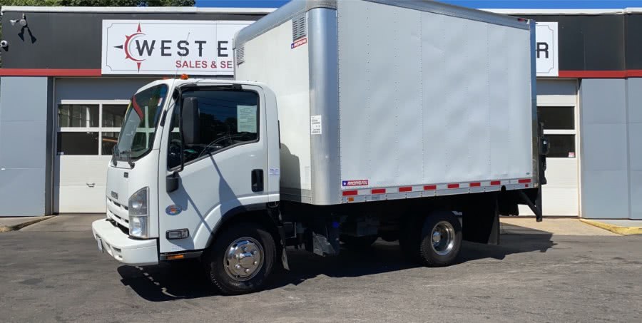 2012 Isuzu NPR HD DSL REG AT 12' BOX TRUCK W/ LIFT GATE, available for sale in Waterbury, Connecticut | West End Automotive Center. Waterbury, Connecticut