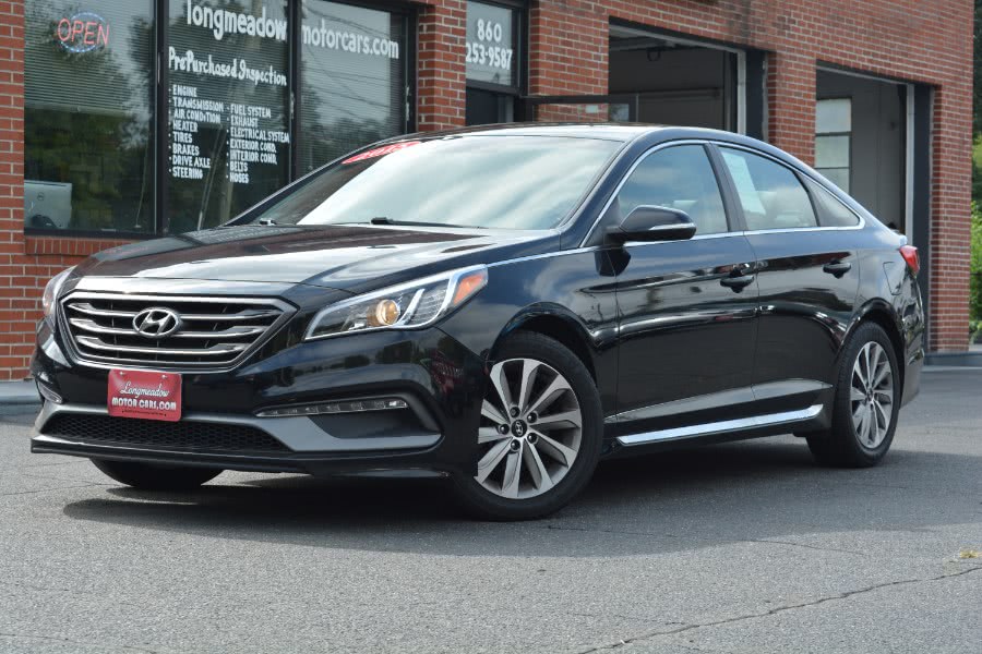 2015 Hyundai Sonata 4dr Sdn 2.4L Sport, available for sale in ENFIELD, Connecticut | Longmeadow Motor Cars. ENFIELD, Connecticut