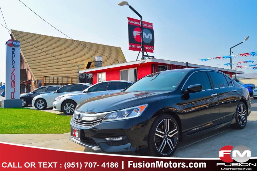 2016 Honda Accord Sedan 4dr I4 CVT Sport, available for sale in Moreno Valley, California | Fusion Motors Inc. Moreno Valley, California
